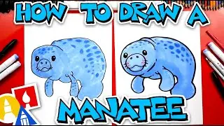 How To Draw A Cartoon Manatee