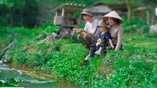 Sang Vy's green garden - Aquaculture - helping him build a house - family reunion lunch