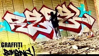 GRAFFITI BOMBING. TAGGING .REBEL STYLE. chrome graffiti piece