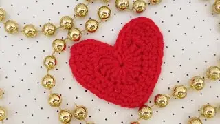 Сердечко крючком/crochet heart/gehäkeltes Herz