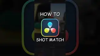 How to SHOT MATCH in Davinci Resolve!🤝 