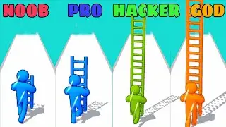 NOOB VS PRO VS HACKER VS GOD IN Ladder Master All levels |