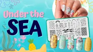 🧽 SpongeBob Inspired Summer Nail Art | 1-Minute Maniology