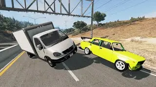 Реалистичные аварии русских машин (часть 9) - BeamNG Drive | CrashJoyBoy