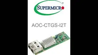 AOC-CTGS-I2T SuperMicro Dual-Ports 10Gbps 10GBase-T  Gigabit Ethernet MicroLP Network Adapter