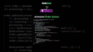 🚀 Learn how to create a captivating order button animation in CSS✨ #CSSTutorial #WebDesign