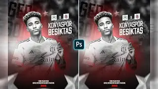 Match Day Design / Maç Günü Tasarımı (Photoshop) Konyaspor v Beşiktaş