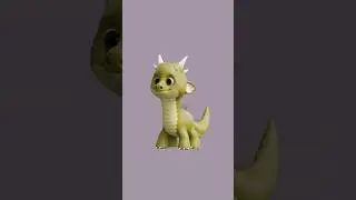 3D Baby Dinosaur