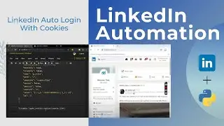 LinkedIn Auto Login With Cookies | LinkedIn Automation - Python,DataKund