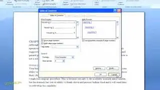 How to Create a Table of Contents in Word 2007 For Dummies