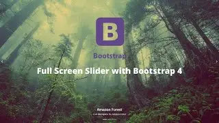 Full Screen Slider with Bootstrap 4