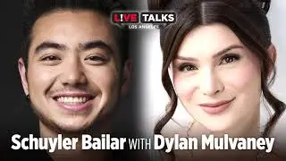 Schuyler Bailar in conversation with Dylan Mulvaney at Live Talks Los Angeles