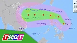 Chiều mai 24/10, bão Trami vào biển Đông, có thể mạnh thêm giật cấp 15 | THDT