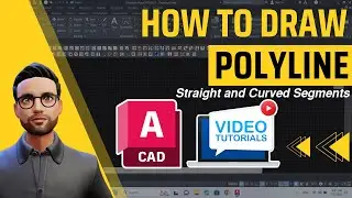 How to draw a Polyline with Straight and Curved Segments in AutoCAD | Quick tips to save time