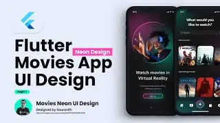 Flutter UI Tutorial - Designing Movies Neon App UI Design DesignCode (Figma to Flutter) [ PART 1 ]