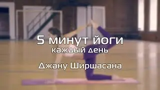 5 минут йоги на каждый день. Джану Ширшасана.