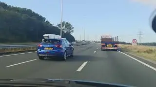 Driving on the high way -  The Netherlands