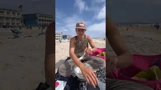 making sunscreen at the beach 🧴🌊