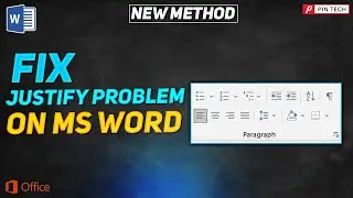 how to fix justify problem in ms word document | PIN TECH |