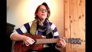 Finnish song - Hiljaisuus (Irina cover on baritone ukulele)