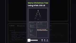 🎄 Merry Christmas Tree with CSS & JS 🎅✨ | Festive Coding Fun!||