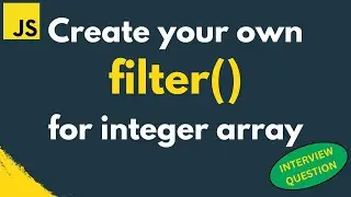 How to create your own filter function for integer array