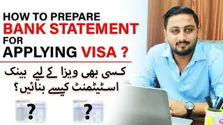 How to Maintain Bank Statement for Visa Application | Salary Person Bank Statement | Tourist Visa