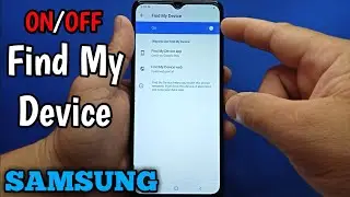 How to turn ON/OFF find my device on Samsung Galaxy A02 | Security