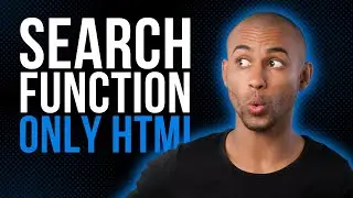 How To Add Search Function Only Using HTML | HTML Datalist | HTML Search | HTML input