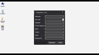 Create Registration Form GUI in Csharp Visual Studio 2010