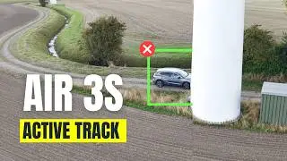Car DJI Air 3S ActiveTrack & Obstacle Avoidance Test