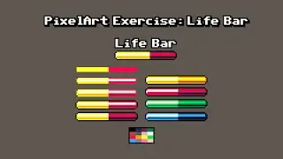 Pixel Art Tutorial - Drawing Life bars for games