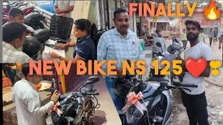 Taking Delivery Of Bajaj Pulsar NS 125 2024 model || Grey Colour 😍❤️ | Episode - 01