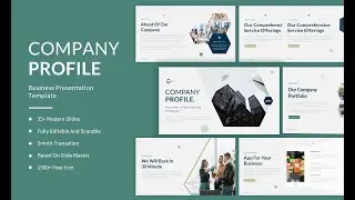 Company Profile Presentation Template | Free Presentation Template | Free PowerPoint Template