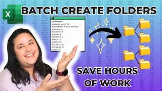 Bulk Create Folders and Subfolders in File Explorer using Excel | 2 Methods