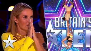 You won't be able to keep your eyes off of these ASTONISHING ACROBATS | Auditions | BGT 2022