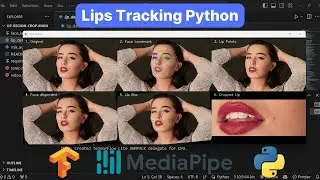 Automatic Lips Region Cropping in Videos using MediaPipe and OpenCV Python