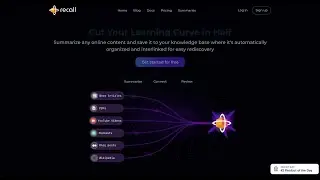 Recall AI Review: Demo, Features, Pricing & FAQs | Best AI Summarization Tools