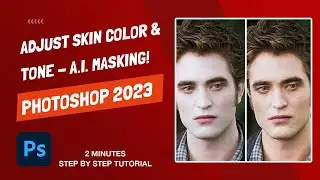 How To Adjust Skin Tone and Skin Color with A.I. Masking - Photoshop 2023