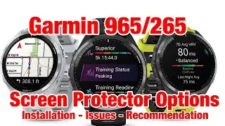 Garmin Forerunner 965/265 Screen Protectors Review!  Options, Installation, Useability