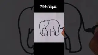 How to draw Elephant drawing 🐘 easy step by step