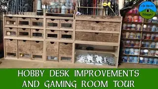 Hobby Desk Improvements and Gaming Room Tour