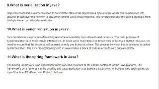 Core Java Interview Questions and Answers Part 2