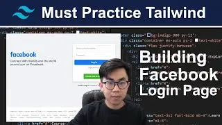 Tailwind CSS - Practice  Building a Facebook Login In Page