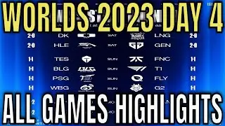 Worlds 2024 Highlights ALL GAMES Day 4 Swiss Stage | LoL World Championship 2024 Day 4