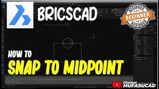 BricsCAD How To Snap To Midpoint