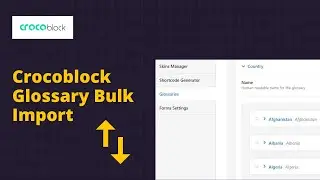 Bulk Import Crocoblock Glossary