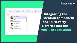 Integrating the Mention Component and Third Party Libraries in VUE Rich Text Editor