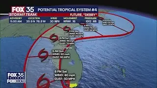 Tropical Storm Debby expected to form this weekend, warnings issued in Florida