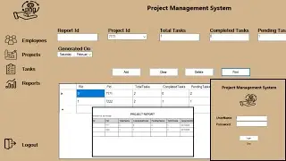 Project Management System in C# | Visual Studio 2022 | Windows Forms (WinForms)